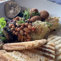 Amazing vegan brekkie! Adapted from vegetarian one on menu  at The Shearwater Cafe in Victoria Falls