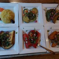 #20 Orektika - a variety of warm starters, comes with flatbread at Taverne Mykonos in Solingen