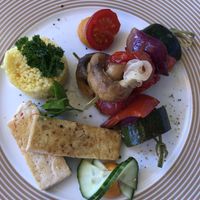 Tofu, gegrillte Gemüsesticks - Gang 1 at Waldhotel am Notschreipass in Todtnau