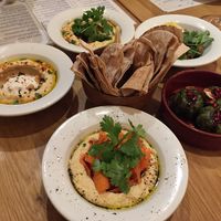 Cold vegan mezzes  at Dobrumba in Budapest