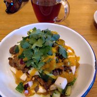 Mushroom shawarma at Dobrumba in Budapest