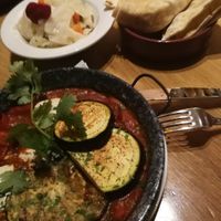 Vegan main course at Dobrumba in Budapest