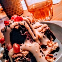 Awesome brownies at Dobrumba in Budapest