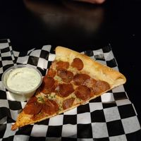 Hippy Pepperoni with vegan ranch at Evel Pie in Las Vegas