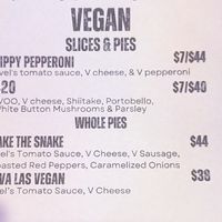 Menu correct as of 24/09/25 at Evel Pie in Las Vegas