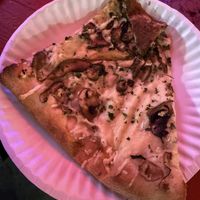 Vegan slice w mushrooms   at Evel Pie in Las Vegas