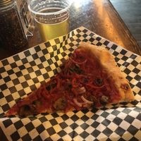 Veg’d Out pizza slice   at Evel Pie in Las Vegas