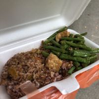 One dish cost $3. 2 dish also cost $3.20.  at Shu Shi Piao Xiang Vegetarian 素食飄香 - Hougang in Northeast Singapore