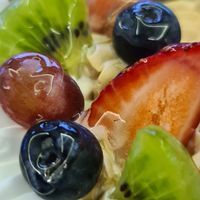 Vegan Coffee Cake fruits topping at M Bakery in Central Singapore