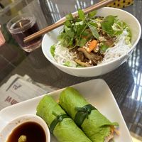 You can order half size of mustard leave wrap😄 at Sesame in Hanoi