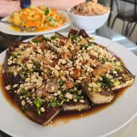 Grilled eggplant at Sesame in Hanoi