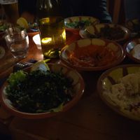 Delicious sharing menu, with vegan and non-vegan options. Very friendly staff! at Daily Syrien in Paris