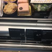 Vegan cherry piece, Vegan Moroccan Salad, Vegan Couscous Salad at Ströck - Meidling ÖBB Halle in Vienna