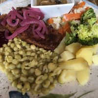 Main dish at Stammen Cafe og Bar in Trondheim