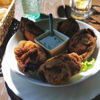 Vegan friend champignons at El Guanche "Alte Schule" in Tenerife
