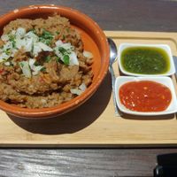 Gofio (of you don't it spicy it won't have much flavor) at El Guanche "Alte Schule" in Tenerife