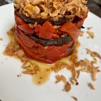 Vulcano vegano (vegan option, vegeterian with goat cheese).   at El Guanche "Alte Schule" in Tenerife