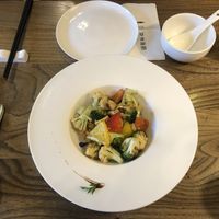 Pepper stir fried vegetables at The Lakeside Veggie in Hangzhou