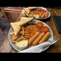Vegan full english  at Cacau Brazilian Patisserie in Redcar