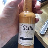Spicy homemade sauce  at Cacau Brazilian Patisserie in Redcar