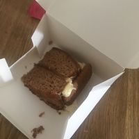 Delicious Vegan Biscoff Cake  at Cacau Brazilian Patisserie in Redcar