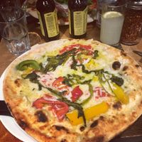 Vegan pizza with friarelli  at Urbano 32 in Chester