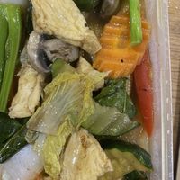 Wok fried vegetables with tofu.  $12   at An Nhien Vegetarian Cuisine in Cabramatta