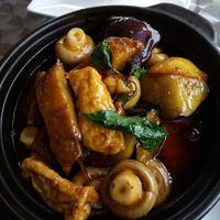 Claypot with veggies at An Nhien Vegetarian Cuisine in Cabramatta