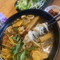 Hot n spicy noodles soup  at An Nhien Vegetarian Cuisine in Cabramatta