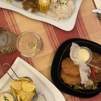 Gyros plate, bowl, planted chicken burrito at Stiftskeller in St Florian