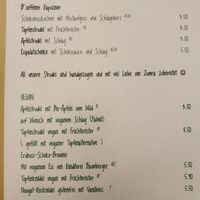 Menu October 2021  at Stiftskeller in St Florian