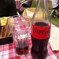 Coke outside in the sun   at Stiftskeller in St Florian