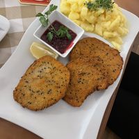 Vegan „schnitzel"  at Stiftskeller in St Florian
