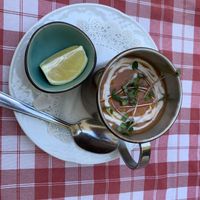 *Marokkanische Rote-Linsensuppe  at Stiftskeller in St Florian