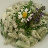 Gnocchi with spinach at Stiftskeller in St Florian