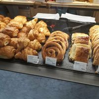 Vegan croissant and vegan apple turnover at Maison Landemaine - Crozatier in Paris