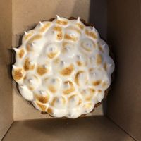 Amazing Lemon Meringue Pie at La Colectiva Cafe in Madrid