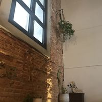 Stairway at La Colectiva Cafe in Madrid