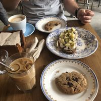 Amazing coffee  at La Colectiva Cafe in Madrid