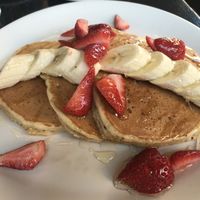 Vegan pancakes  at Meli Cafe - Dearborn in Chicago