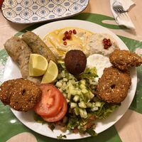 Veggie mixed plate  at Nabiha's Kitchen in Wagga Wagga