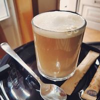 Vegan cappuccino  at Vegana By Tentúgal in Porto