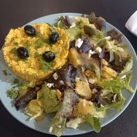 Tofu à Brás - a vegan version of a portuguese dish at Vegana By Tentúgal in Porto