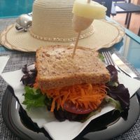 Carrot sandwich at Vegana By Tentúgal in Porto