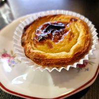 "Pastel da nata" (típic de Portugal) vegà: boníssim!!! at Vegana By Tentúgal in Porto