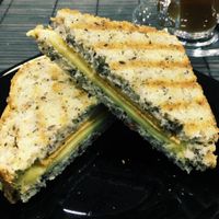 Vegan toast ham and cheese at Vegana By Tentúgal in Porto