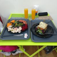 Our delicious meal... at Vegana By Tentúgal in Porto