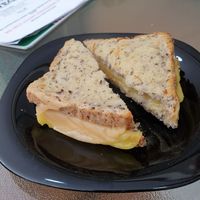 cheese ham toast at Vegana By Tentúgal in Porto