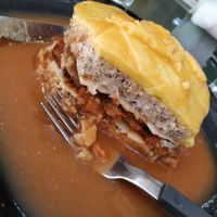 special sandwich con salsa francesinha at Vegana By Tentúgal in Porto