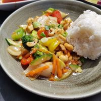 Cashew Tofu at Akakiko in Linz